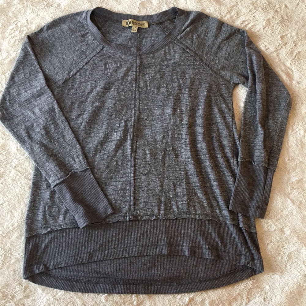 Democracy | lightweight gray sweatshirt S